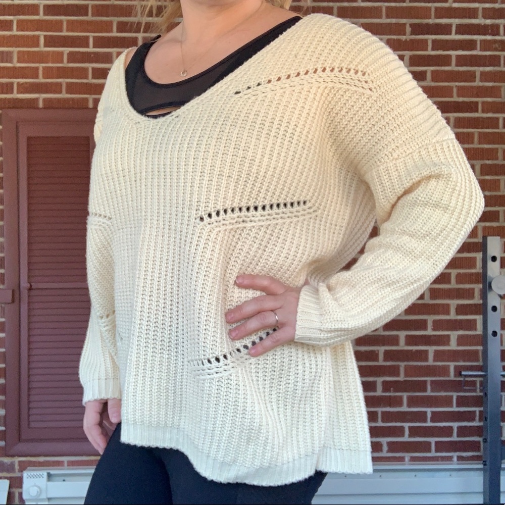 Oversized Cream Sweater